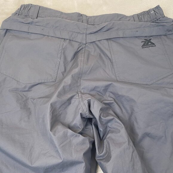 ZeroXposur Mens Insulated Snow Pants Size XL Gray Outdoors Winter Skiing Pockets - Picture 12 of 16